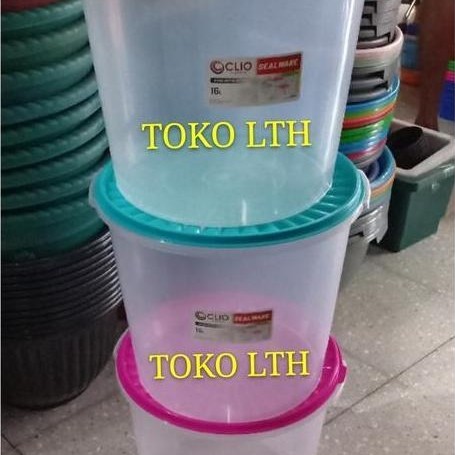 Sutoreji- Toples Plastik 16 Liter / Sealre Jumbo Keler Peyek Kue Kerupuk