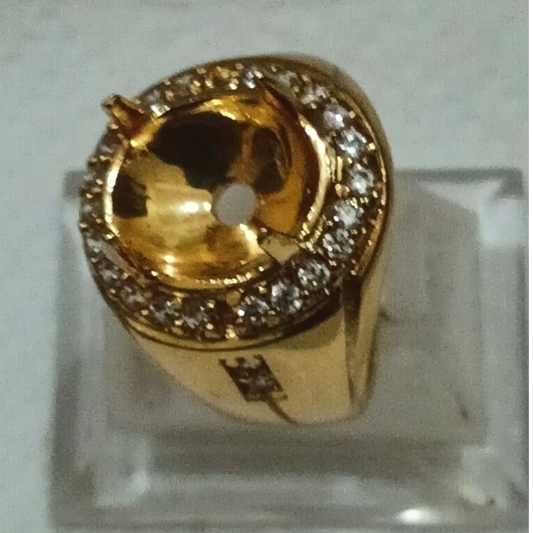 Cincin &Ring Alpaka super 10x12mm OVAL