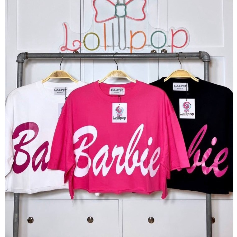 READYSTOCK AS-021 BARBIE CROPTOP OVERSIZE BANGKOK LOLLIPOP
