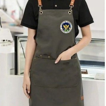 apron custom bordir logo