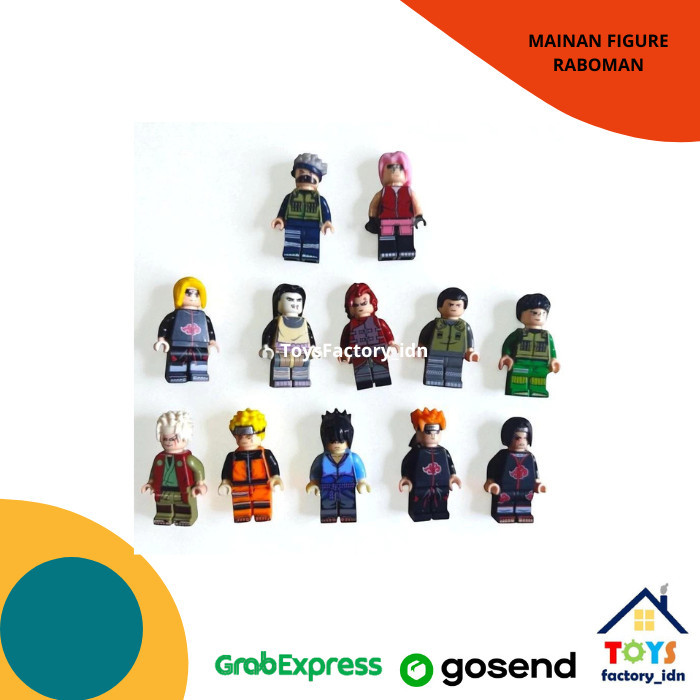 COD Mainan Figure Roboman Isi 12 PCS Mainan Figure Anime dan Super Hero Figure Ninja dan My Word