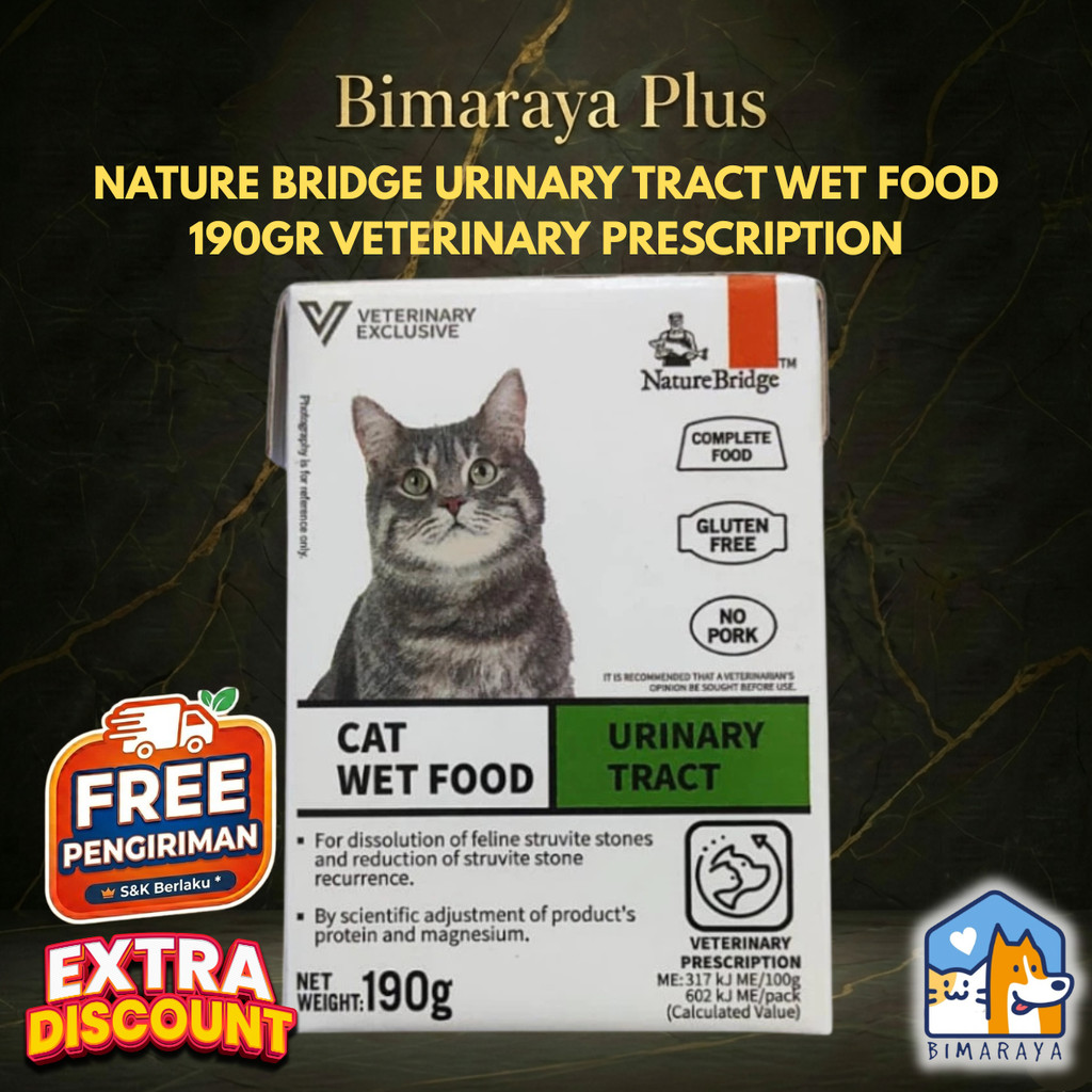 NATURE BRIDGE URINARY TRACT WET FOOD 190GR VETERINARY PRESCRIPTION