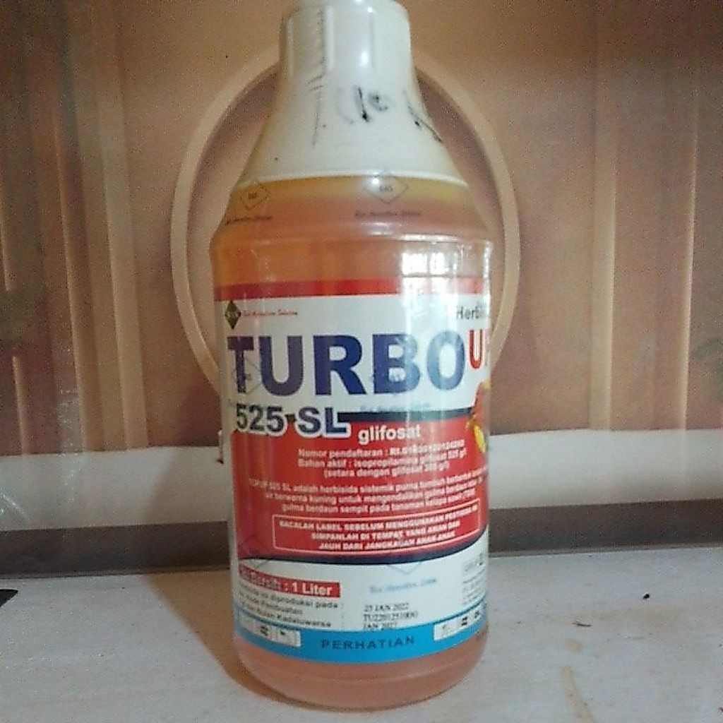Herbisida TURBO UP 525SL 1 LT Obat Semprot Kuning Sistemik Pembasmi Rumput Gulma Daun Lebar Daun Sem