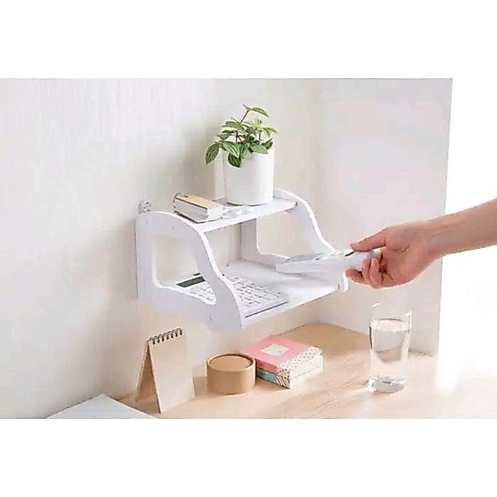 rak dinding wifi dekstop storage vintage