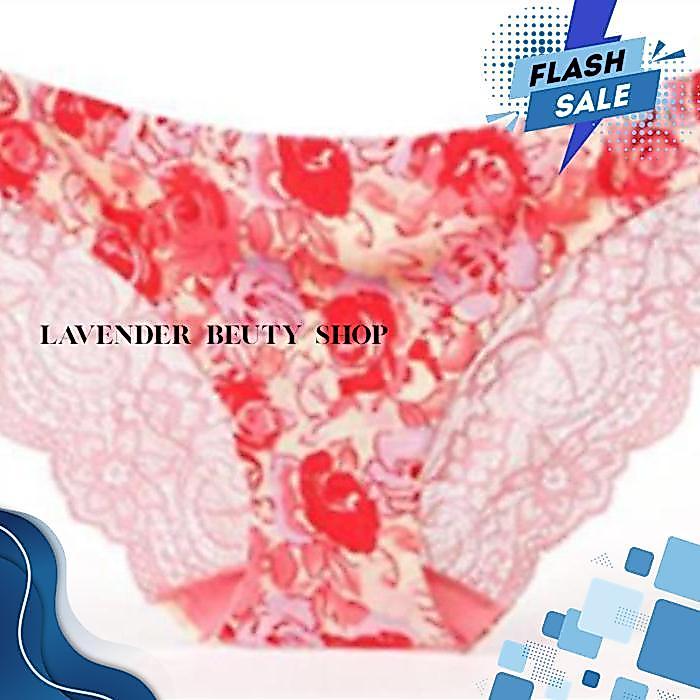 CELANA DALAM SEXY LYCRA LACE MOTIF BUNGA CD 981 KXI BY LAVENDER BEAUTY SHOP