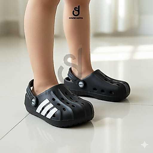 Dominic Sandal Baim Anak Cowok Sendal Sepatu Eva Sporty Stripes Tali Belakang Crop Anti Licin Size