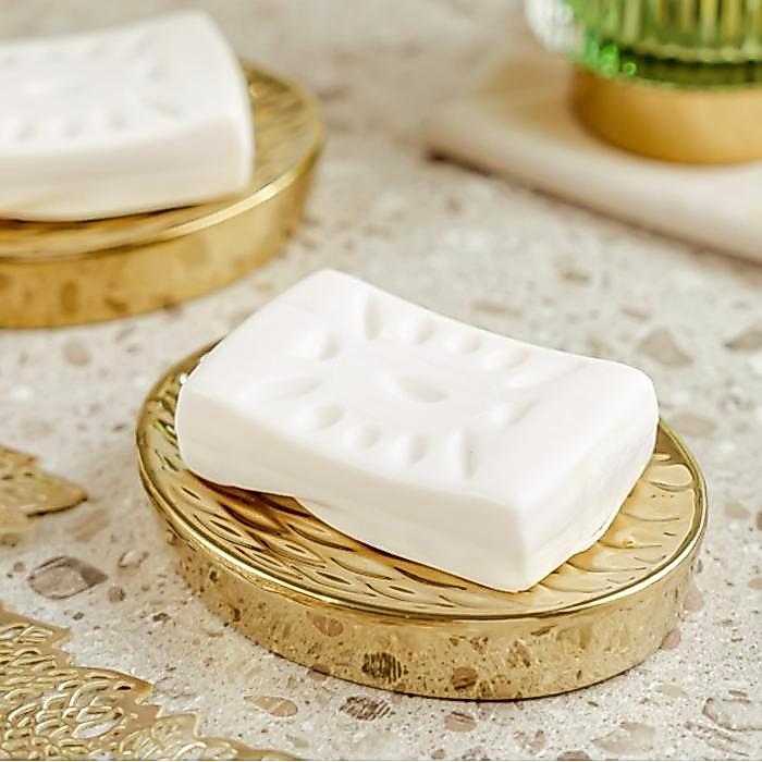 Soap Holder Tempat Tatakan Sabun Aesthetic Unik Elegan Gold Emas