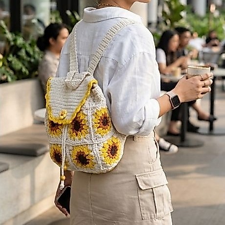 TAS RANSEL RAJUT Handmade