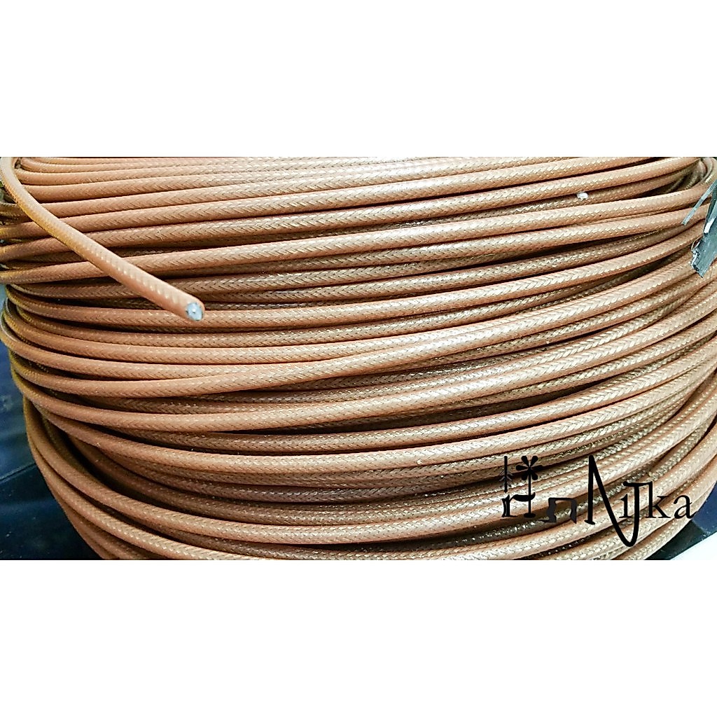Kabel Teflon RG-58 Tembaga Full Tunggal RG58
