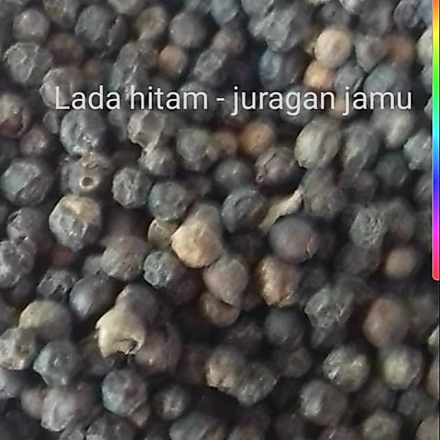 Lada hitam biji utuh atau serbuk bubuk