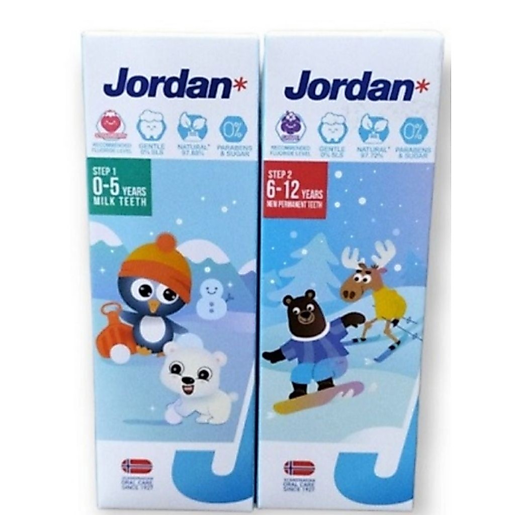 Jordan Toothpaste Step 1, Step 2