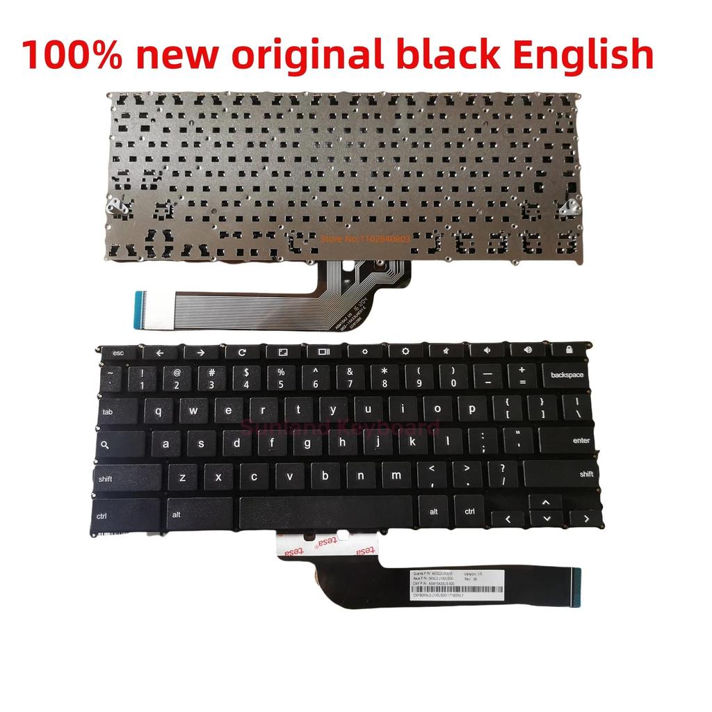 100%original New US Laptop Keyboard For ASUS Chromebook C100 C100P C100PA Notebook PC Replacement