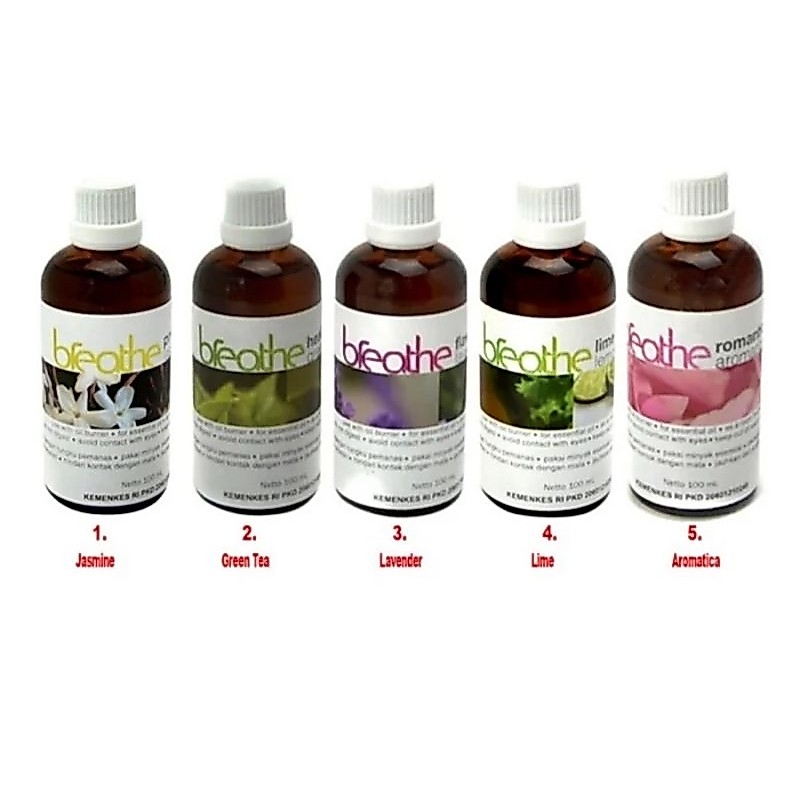 BREATHE ORIGINAL ESSENTIAL OIL AROMATERAPI PENGHARUM RUANGAN 100ML AROMA TERAPI AROMATHERAPHY AROMA 