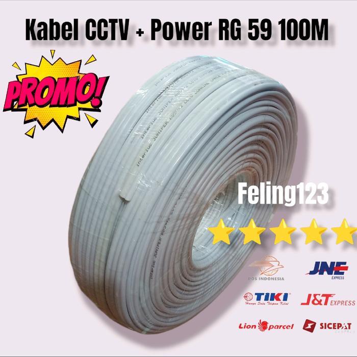 KABEL CCTV COAXIAL + POWER RG59 - -, -