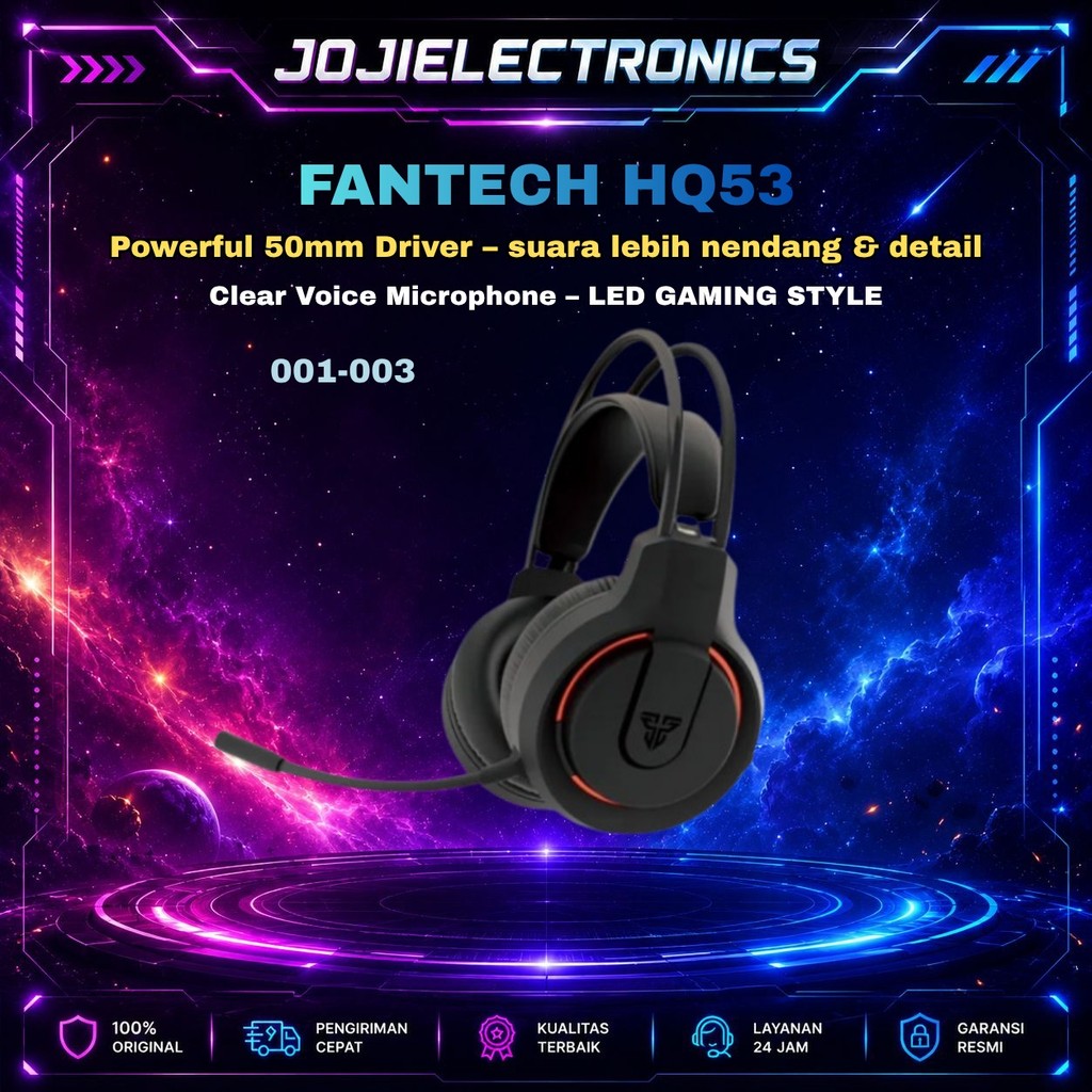Fantech HQ53 Flash Lightweight Wired Gaming Headset