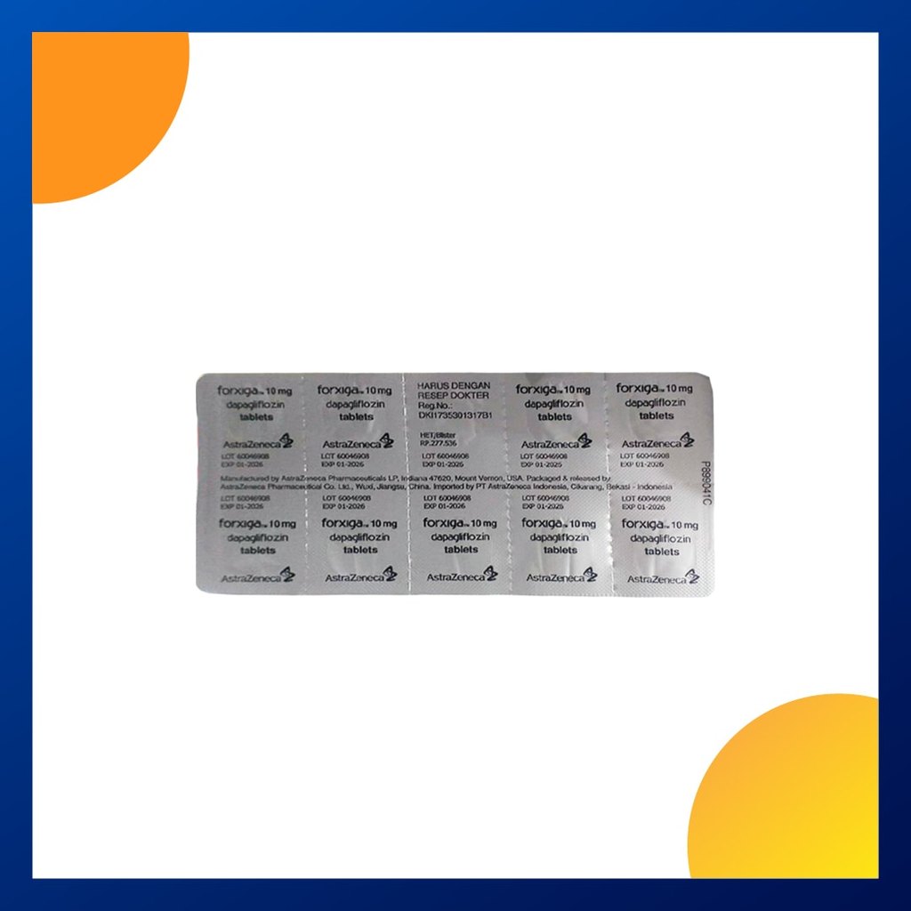 FORXIGA 10 MG 1 BLISTER @ 10 TABLET SALUT SELAPUT