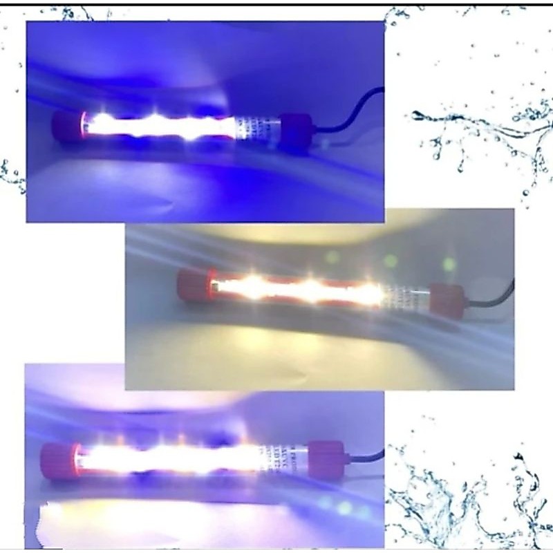 LAMPU SAKKAI PRO DAY NIGHT T4 3LED T 300 LED CELUP AQUARIUM TANNING