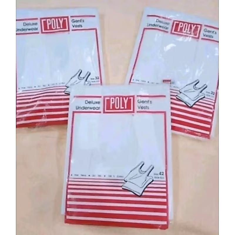 3PCS singlet POLY kaos dalaman pria murah