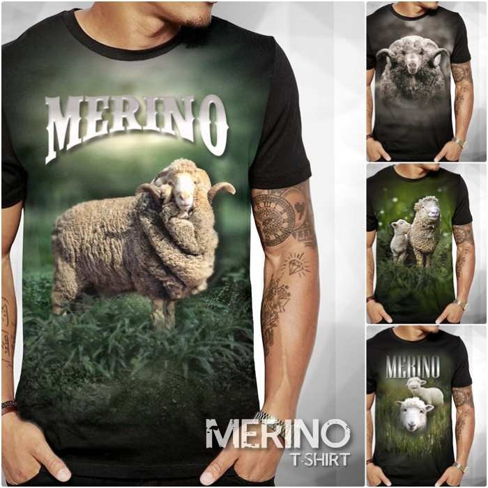 Kaos DOMBA MERINO Baju Gambar Domba T-Shirt Ternak Kambing Goat Sheep Farm Distro Bagus Keren Premiu
