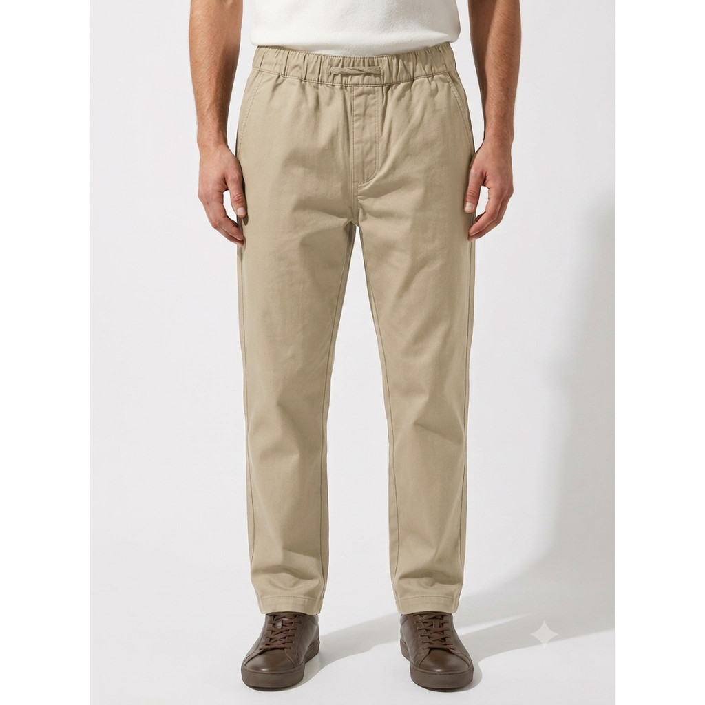 LARUSSO Celana Panjang Jogger Olahraga Pria Ryujin - Khaki