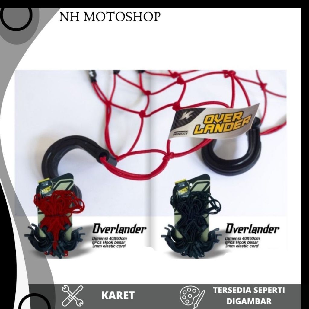 JARING KAMBING GUNUNG OVERLANDER JARING MOTOR JARING HELM TAS JAS