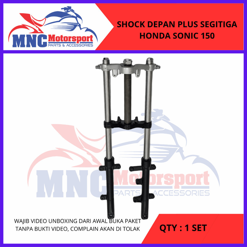 SHOCK SHOK DEPAN KOMPLIT SEGITIGA HONDA SONIC 150 R