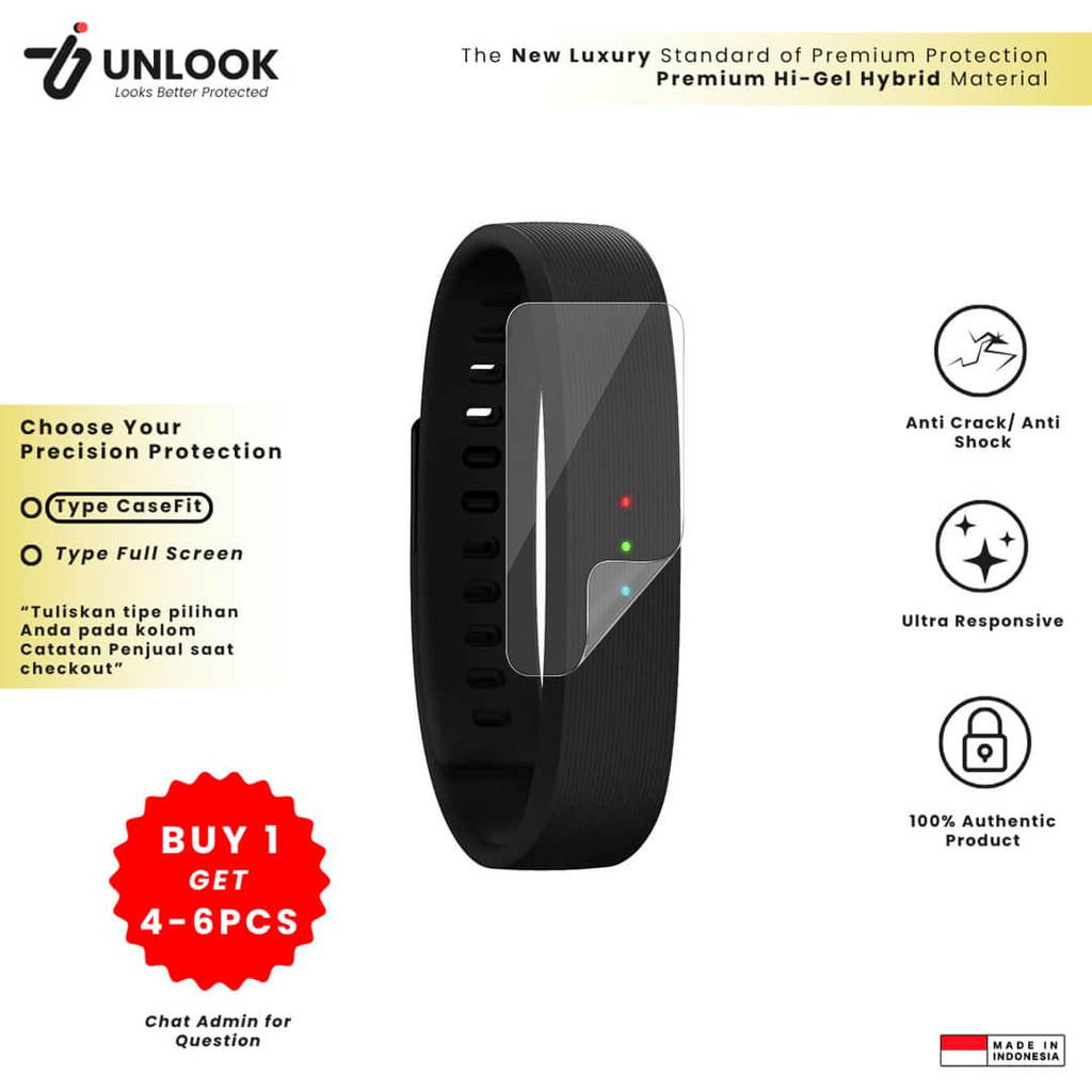 UNLOOK Hi-GEL HYBRID Hydrogel+ Pelindung Lentur for Razer Nabu X, Nabu Anti Fingerprint Anti Retak C
