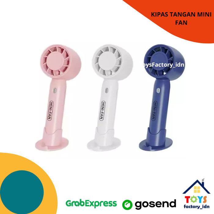 Kipas Angin Portabel - Portable Mini Fan - USB Rechargeable - Kipas Angin tangan - Kipas tangan - Tu