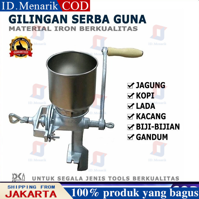 A&Z Gilingan Jagung Kopi Lada Kacang Rempah Biji Corn Grinder Manual Gilingan Pakan Ternak Manual Gi