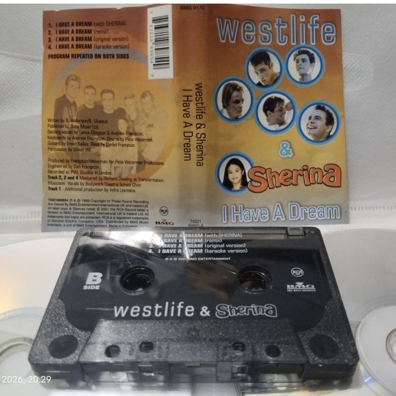 kaset pita WESTLIFE FT SHERINA i have a dream (single)