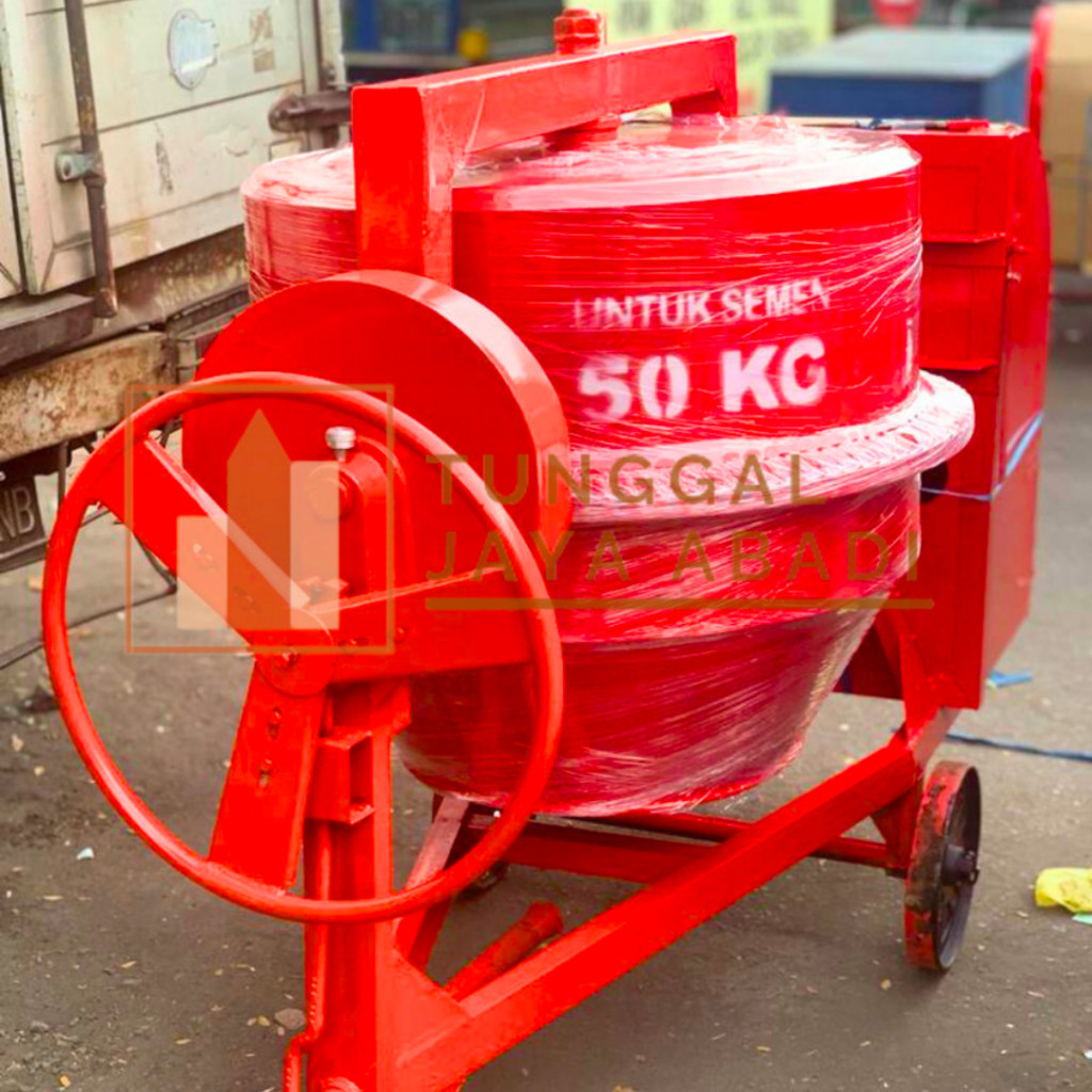 SUPER PROMO 6.6 Paket Lengkap Molen Cor Semen Tanpa Merek 50 Kg Diesel R180