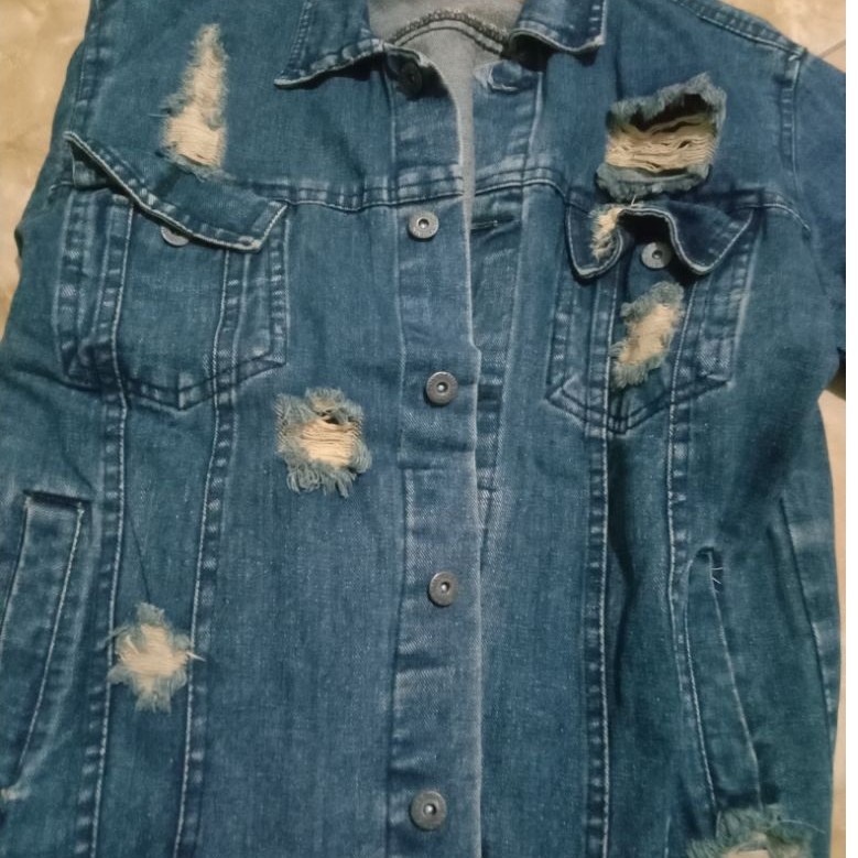Thanksinsomnia denim jacket ripped