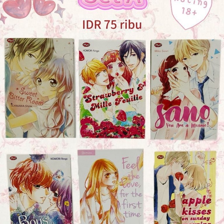 Set Komik Manga Shoujo Romance Oneshot