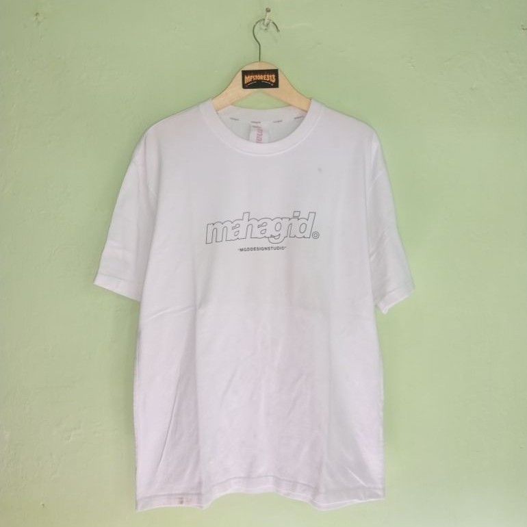 kaos MAHAGRID putih original full tag
