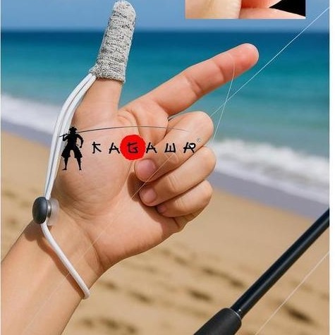 Ramai Pancing  Pelindung Jari Mancing Sarung Jari Anti Gores Bahan Rajut Nylon Spandek Tali Elastis 