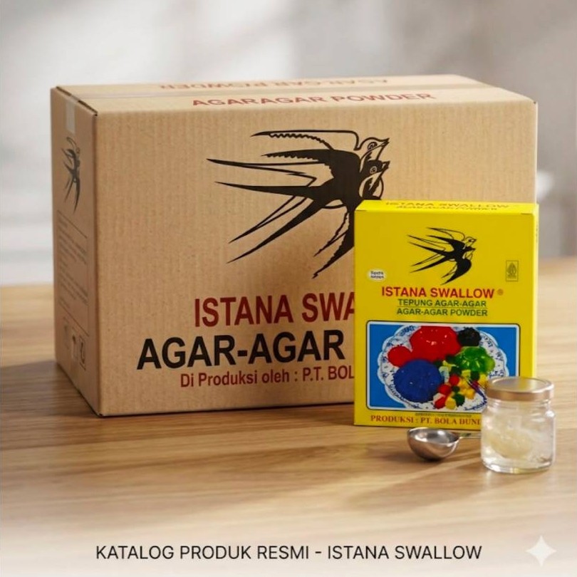 AGAR AGAR ISTANA SWALLOW PLAIN 1 DUS 24 BOX ( 12 X 7GR)