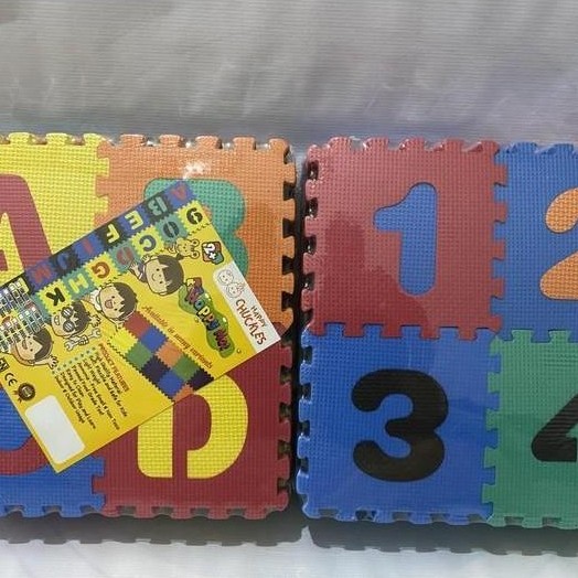 Puzzle Matras angka abjad | MATRAS EDUKASI ANAK