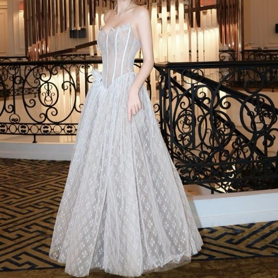 PREMIUM BALL GOWN DRESS ELEGANT FASHION WANITA TERBARU TBB - ORIGINAL VIETNAM BRAND