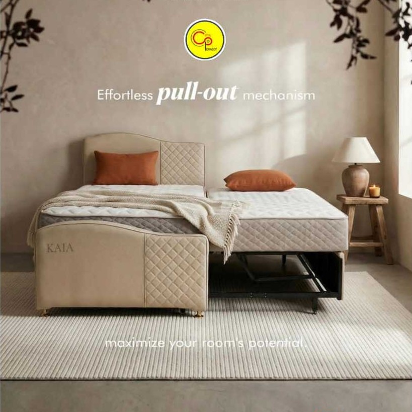 Springbed Anak Bed Dorong Helux Latex KAIA tempat Tidur Anak 3 in 1