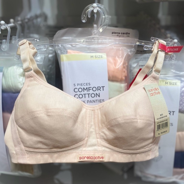 Sorella bra sport wanita active basic tanpa busa tanpa kawat N15-2932