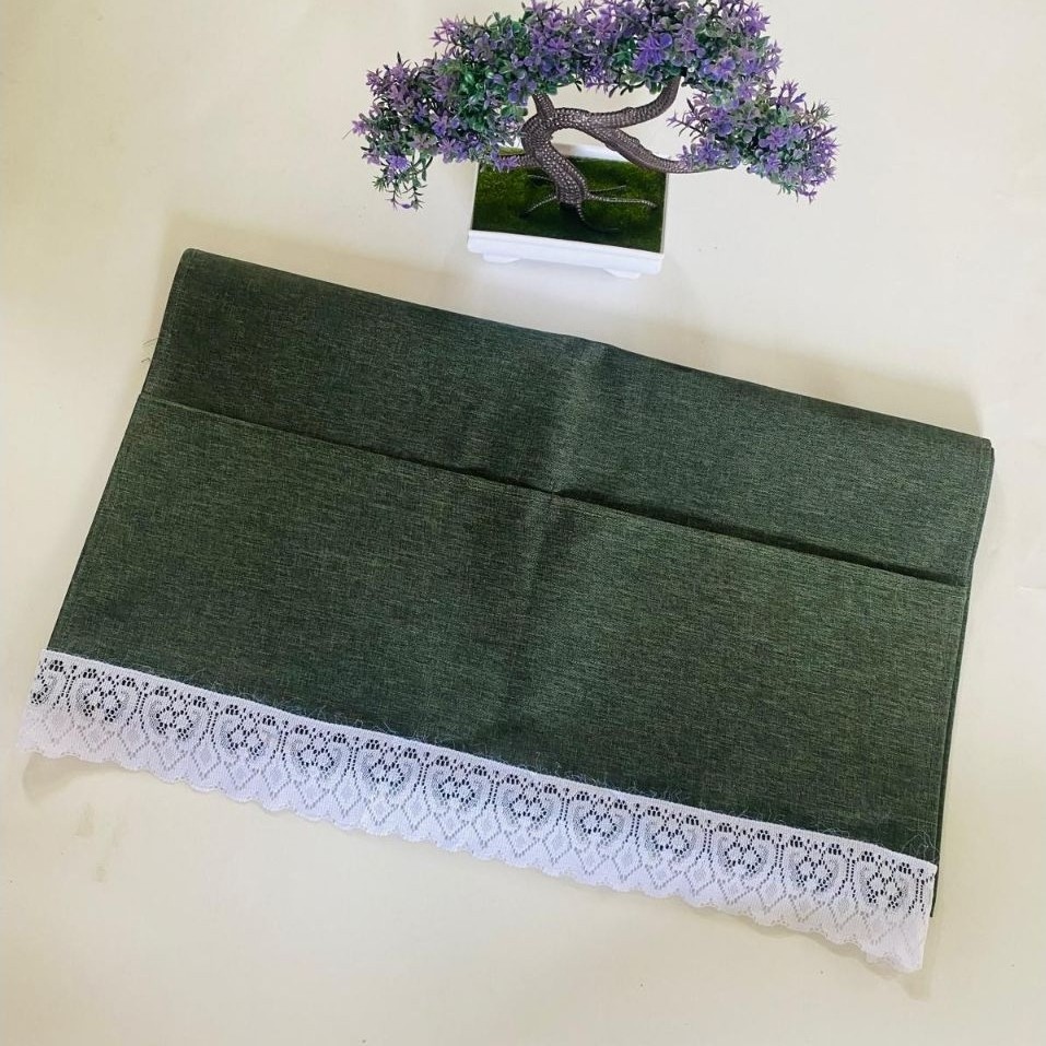 TAPLAK KULKAS EASTHETIC RENDA BAWAH/COVER KULKAS/TUTUP KULKAS