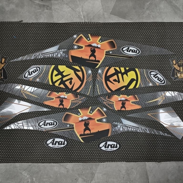 STRIPING TRANSPARAN MIO M3 125 DESAIN ARAI