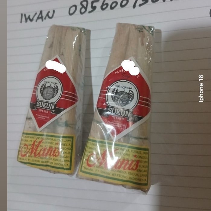Klobot Sukun isi 6 batang per bungkus