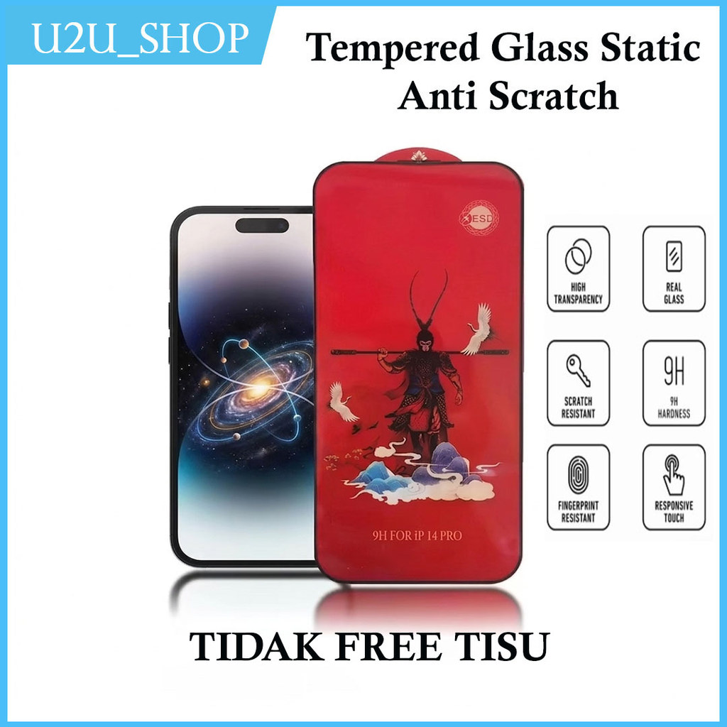 KA-A05 Tempered Glass Monkey King Static For Iphone 6 6 Plus 6s Plus 7 7 Plus 8 8 Plus
