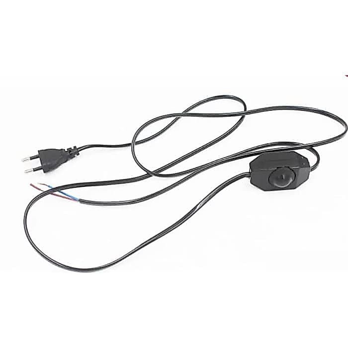 Fourclub_ Kabel Saklar On Off Dimmer Kabel Power Lampu Led Hias Steker Kabel Buntung Kabel Dimmer