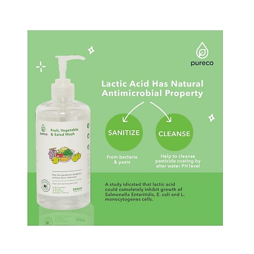 PURECO liquid Fruit veggie and salad wash