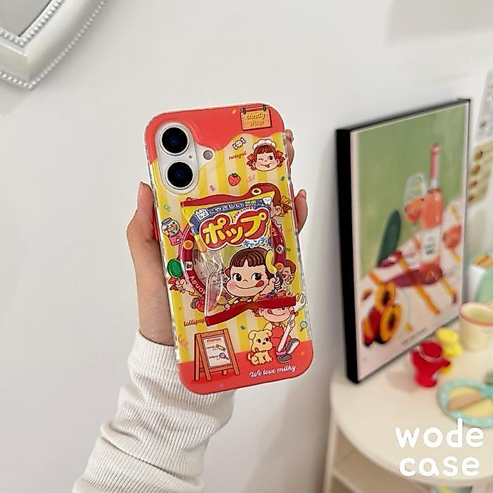 Milky Peko Candy Shop Protective Magsafe Case Dan Magnetic Griptok Untuk Iphone 13-16 Pro Max Gercep