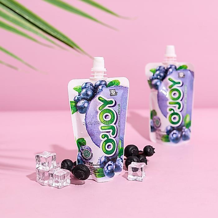 "New" PAKET OJOY 10PCS MINUMAN JELLY OJOY rawbISI 10 PCS Peach Blueberry Jeli Food Mangga Stoberry