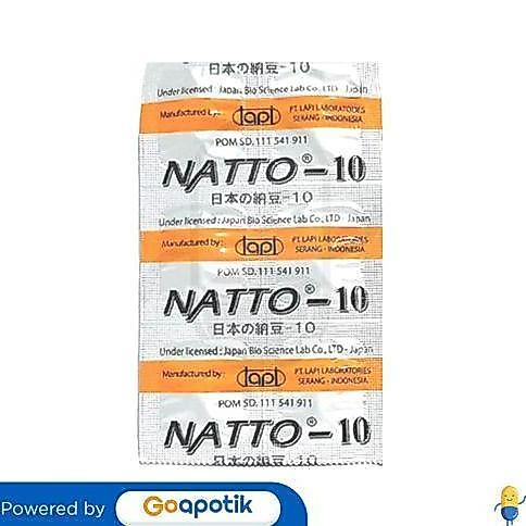 Lansungkirim- Natto-10 Strip Isi 6 Kaplet