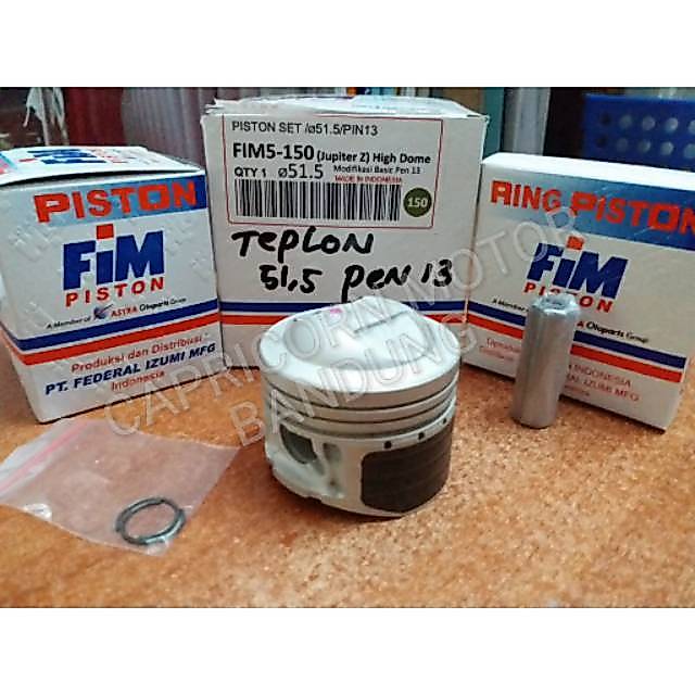 Piston Kit RACING HIGH DOME TEFLON SERI FIM5 JUPITER Z FIM IZUMI